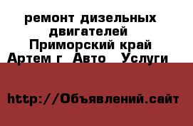 ремонт дизельных  двигателей - Приморский край, Артем г. Авто » Услуги   